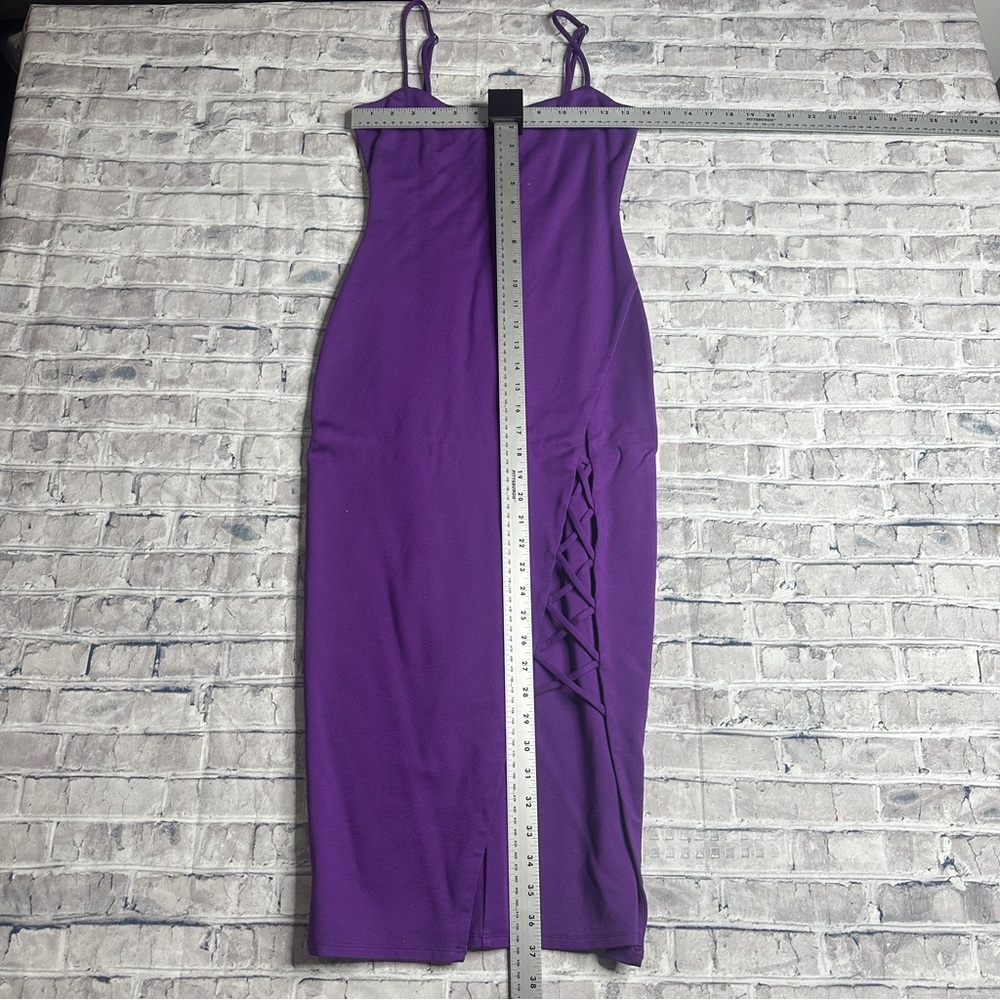 EUC Lovers + Friends AALIYAH Purple Midi Dress Size Small - Picture 11 of 12